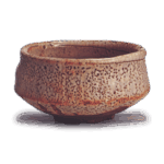 鼠志野茶碗 铭手向山