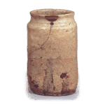 志野竹子文花生