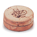 志野蝶纹一字香合