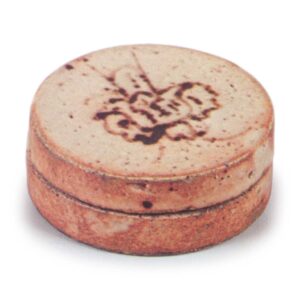 志野蝶纹一字香合