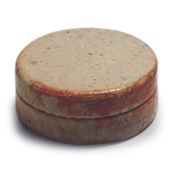 志野一文字香合