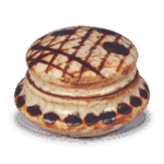 志野笼目纹香合