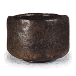 黑茶碗 铭本觉坊