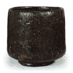 黑筒茶碗 铭苔志水