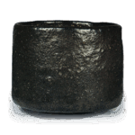 黑茶碗，铭横垣