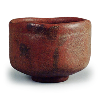 赤茶碗 铭空花