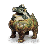 三彩狮子香炉