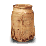 黄瀬戸 旅枕 花入