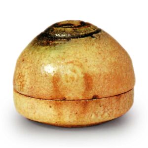 黄瀬戸 宝珠 香合