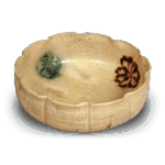 黄瀬戸 菊形 鉢