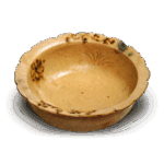 黄瀬戸 菊菖蒲文 轮花 鉢