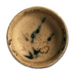 黄瀬戸 梅树纹 盆