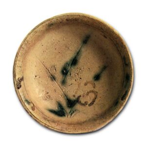 黄瀬戸 梅树纹 盆