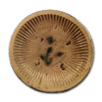 黄瀬戸 菖蒲文 平鉢