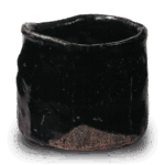 瀬戸黑 茶碗 铭小雁木