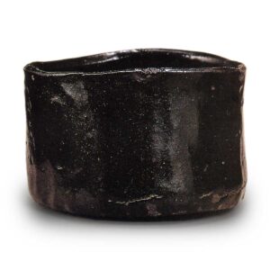 瀬戸黑 茶碗 铭小原女