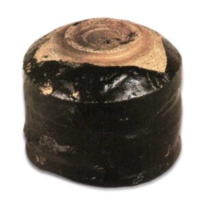 瀬戸黑 茶碗 铭有明