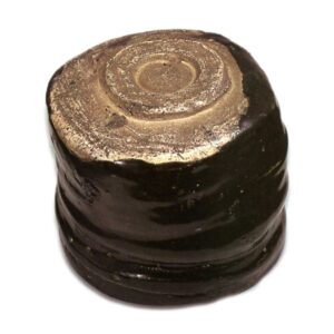 织部黑 茶碗 铭松鸟