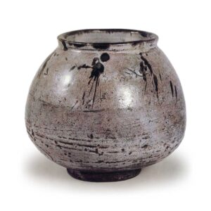 斑唐津点斑纹壶