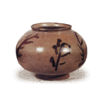 绘唐津树木纹壶