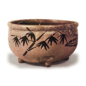 绘唐津竹梅藤纹鉢