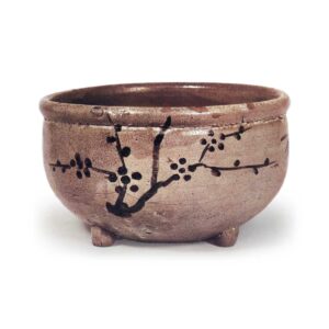 绘唐津竹梅藤纹鉢