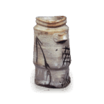 绘唐津耳付花瓶