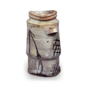 绘唐津耳付花瓶