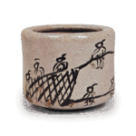 绘唐津网引文香炉