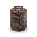 绘唐津肩冲茶入