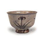 绘唐津菖蒲纹鉢