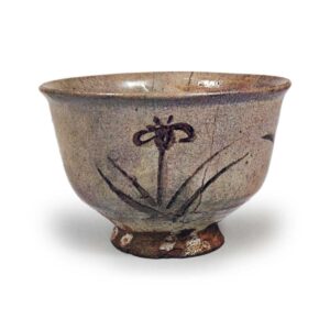 绘唐津菖蒲纹鉢