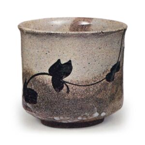 绘唐津藤纹呑杯