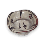 绘唐津飞鸟梅鉢纹向付