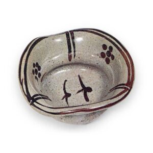 绘唐津飞鸟梅鉢纹向付