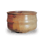 唐津片身替茶碗