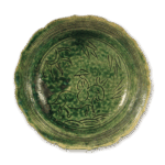 织部骑驴文轮花鉢