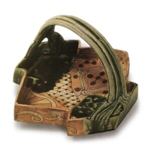 织部松皮菱形手鉢