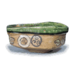 织部丸文沓茶碗