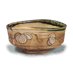 织部藤蔓纹沓茶碗