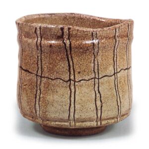 织部间道纹茶碗