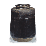 织部黑肩冲茶入