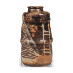 黑织部肩冲茶入