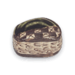 织部市松纹香盒