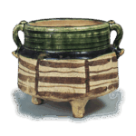 织部间道纹耳式香炉