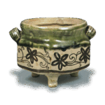 织部唐草纹耳式香炉
