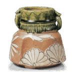 织部菊花纹水指