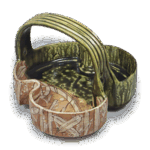 织部州浜形手鉢