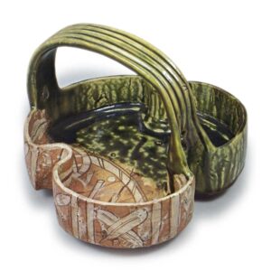 织部州浜形手鉢