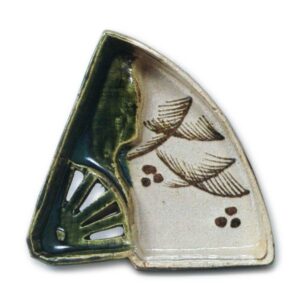 织部芒纹扇向付